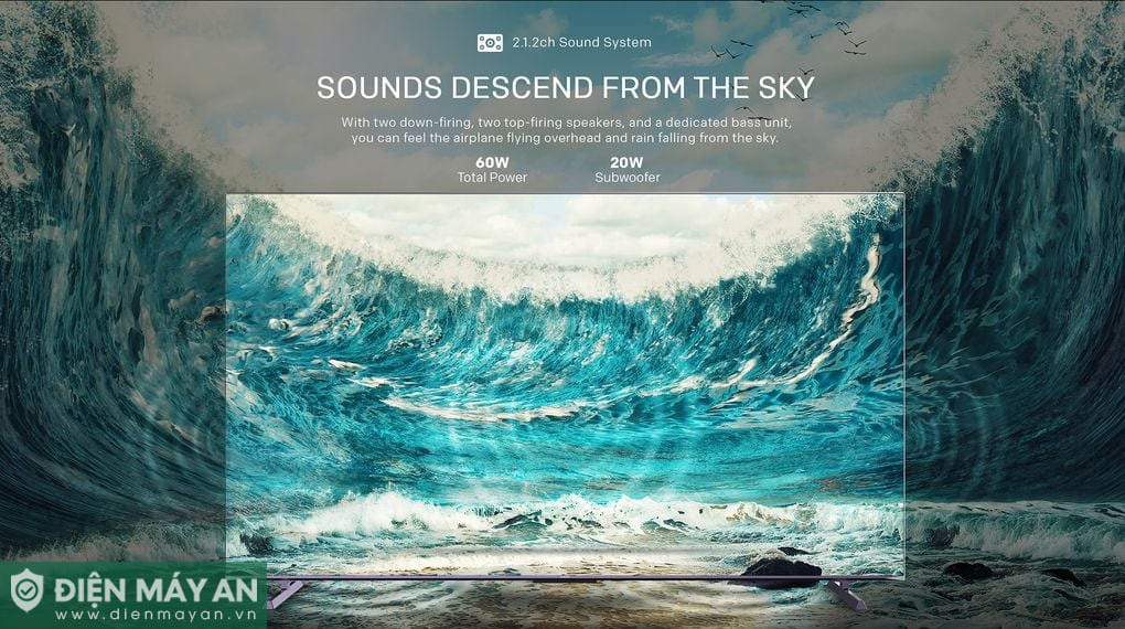 Smart Tivi QLED Coocaa 4K 100 inch 100A5D